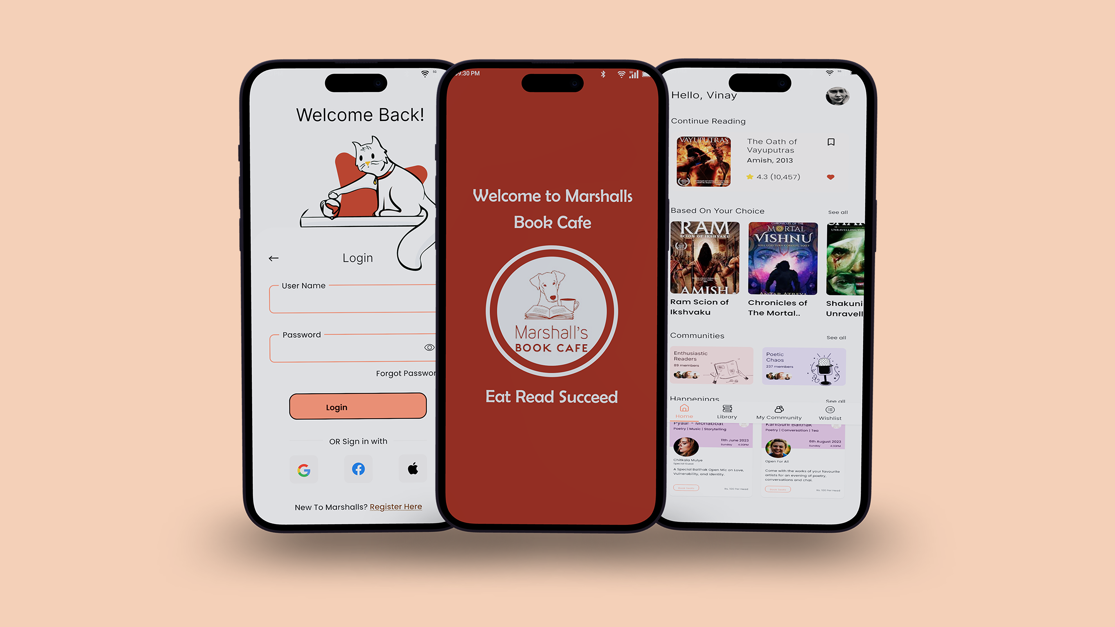 _marshalls book cafe Challenge