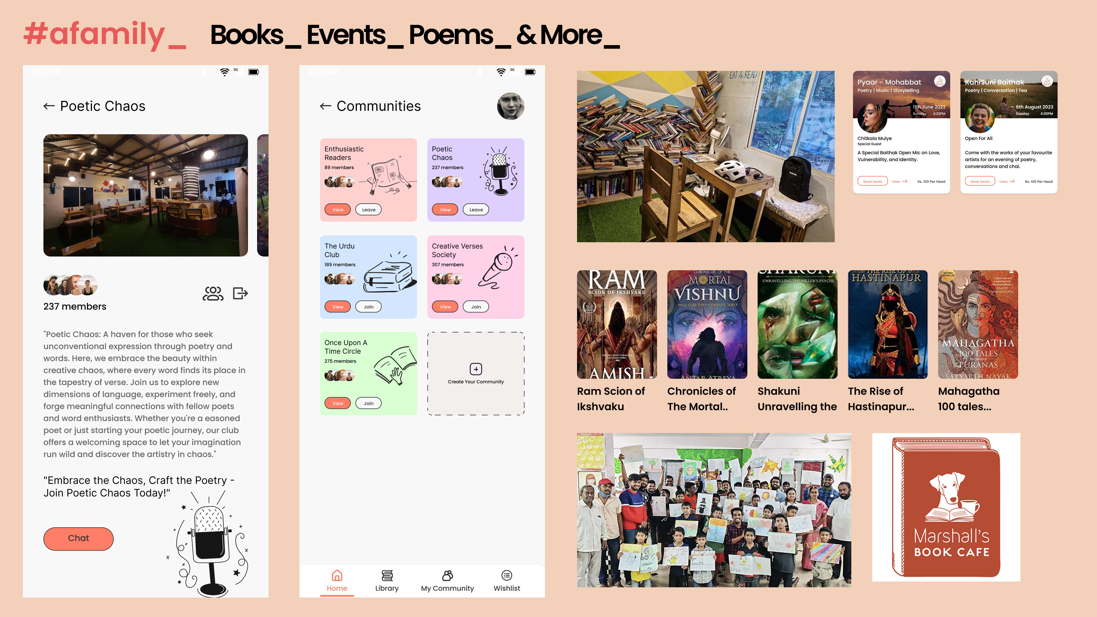 _marshalls book cafe Solution